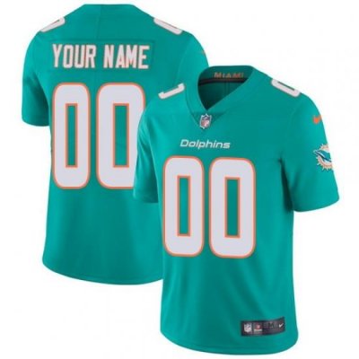 Nike NFL Miami Dolphins Vapor Untouchable Customized Limited Aqua Green Home Men Women youth Jersey