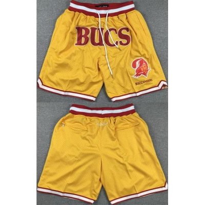 Men Tampa Bay Buccaneers Gold Shorts