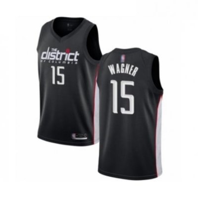 Youth Washington Wizards 15 Moritz Wagner Swingman Black Basketball Jersey City Edition