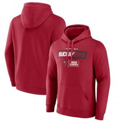 Men Tampa Bay Buccaneers Red X Bud Light Pullover Hoodie