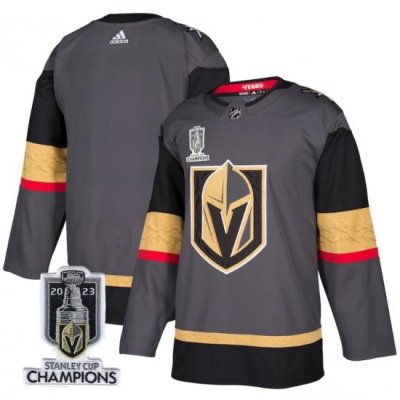 Men Women Youth Vegas Golden Knights Blank Gray 2023 Stanley Cup Champions Stitched Jersey