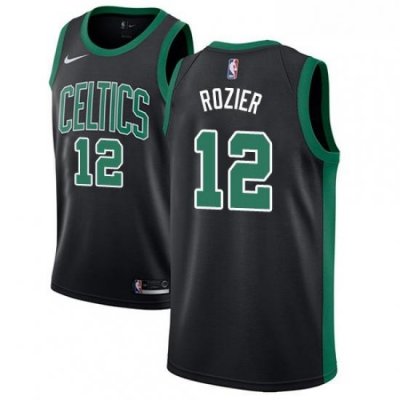 Womens Adidas Boston Celtics 12 Terry Rozier Authentic Black NBA Jersey Statement Edition