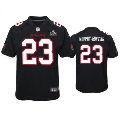 Youth Sean Murphy Bunting Buccaneers Black Super Bowl Lv Game Fashion Jersey