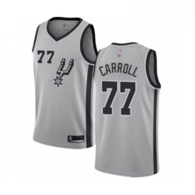 Youth San Antonio Spurs 77 DeMarre Carroll Swingman Silver Basketball Jersey Statement Edition