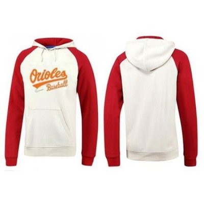 MLB Men Nike Baltimore Orioles Pullover Hoodie WhiteRed