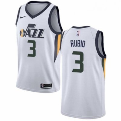 Womens Nike Utah Jazz 3 Ricky Rubio Authentic NBA Jersey Association Edition