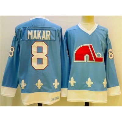 Men Colorado Avalanche 8 Cale Makar Blue Stitched Jersey