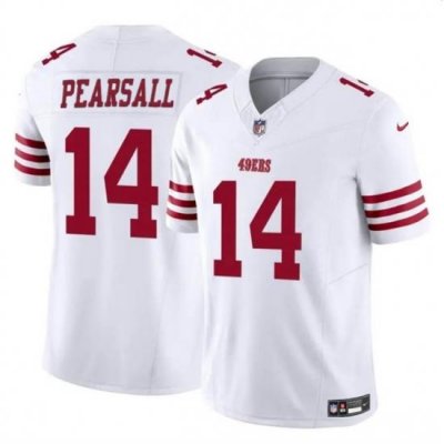 Youth San Francisco 49ers 14 Ricky Pearsall White 2024 Draft F U S E  Vapor Untouchable Limited Stitched Football Jersey