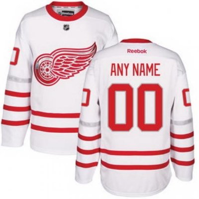 Men Women youth Detroit Red Wings Reebok White 2017 Centennial Classic Premier Custom Jersey