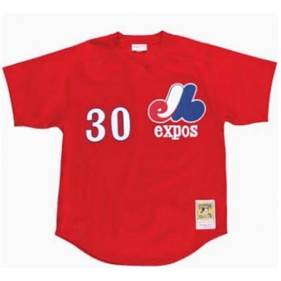 Men Montreal Expos 30 red Throwback 1982 MLB Jersey