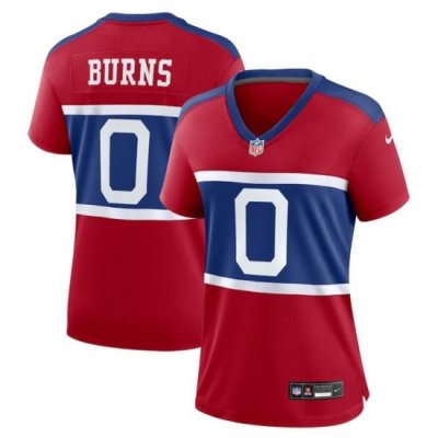 Women New York Giants 0 Brian Burns Century Red Alternate Vapor Limited Stitched Football Jersey