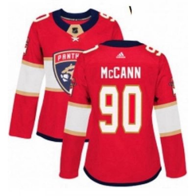 Womens Adidas Florida Panthers 90 Jared McCann Premier Red Home NHL Jersey