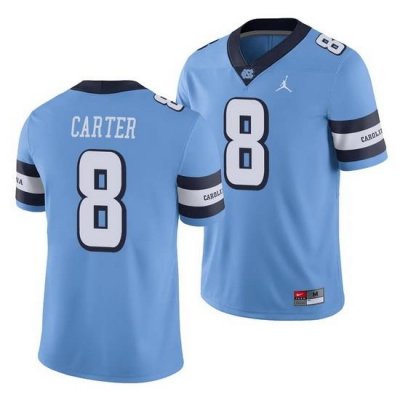 North Carolina Tar Heels Michael Carter Carolina Blue College Football Men'S Jersey