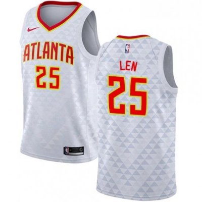 Youth Nike Atlanta Hawks 25 Alex Len Swingman White NBA Jersey Association Edition